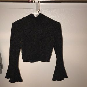 grey turtleneck sweater